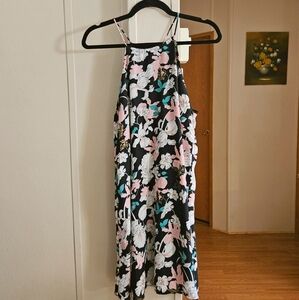 Everly Halter Floral Mini Dress